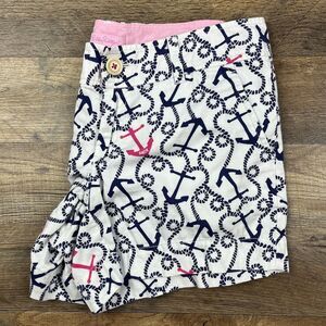Lilly‎ Pulitzer Callahan Shorts- Womens Size 2 Multi Ahoy Away Anchors Cotton